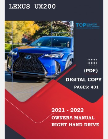 lexus ux200 2021-2022 owners manual
